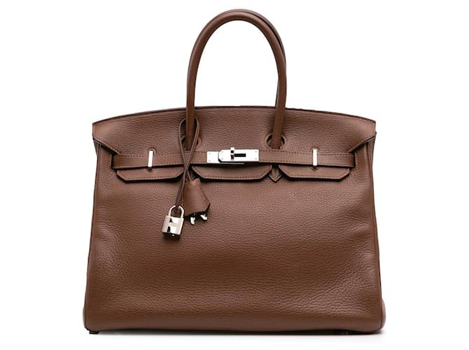 Hermès Brown Togo Birkin Retourne 35 Leather Pony-style calfskin  ref.2175932