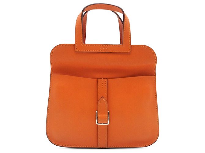 Hermès Orange Mini Swift Halzan 22