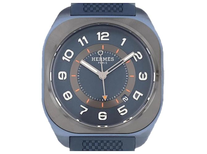 Hermès Hermes H08 TI SP1.744 Automatic Wristwatch Blue  ref.2176396