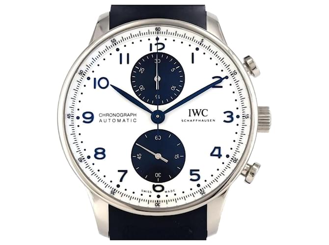 IWC Portuguese Chronograph IW371620 Stainless Steel Wristwatch  ref.2176428