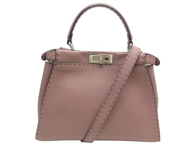NEW FENDI PEEKABOO MEDIUM 8BN290 LEATHER SHOULDER BAG  ref.2176789