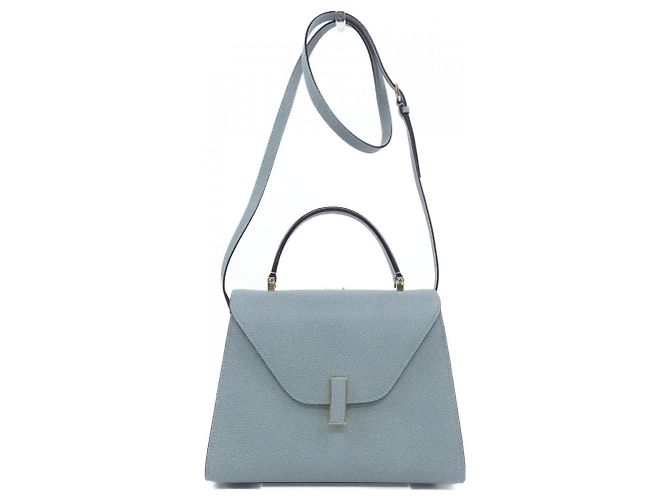 Bolsa de couro azul Valextra