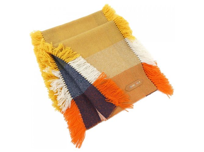 Cashmere-Schal von Hermès Rot Beige