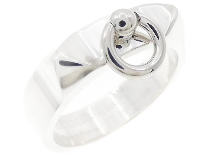 Ring Hermès Anello Collier de Chien Hermes Argento 
