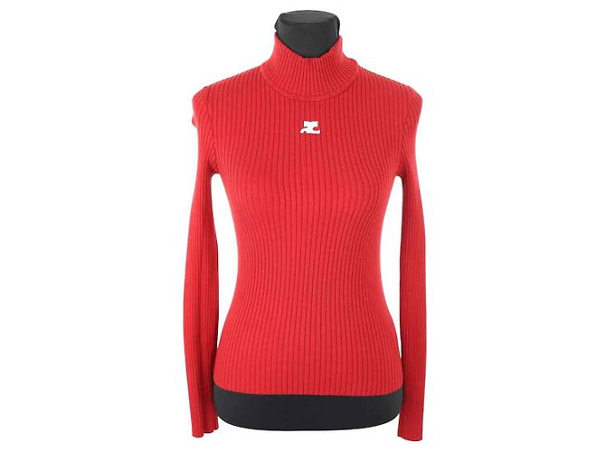 Courreges Pull rouge