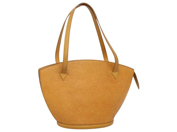 LOUIS VUITTON Epi Saint Jacques Bolsa de Compras de Ombro Amarela M52269 Auth sw321 Amarelo