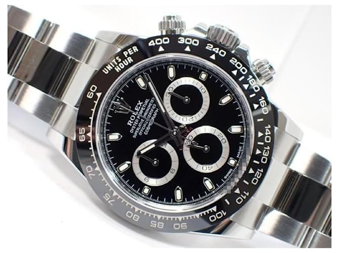 ROLEX Daytona black Dial 116500LN '22 Mens Silvery Steel  ref.2178031