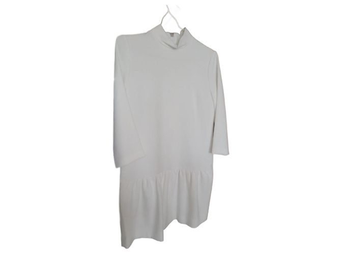 White turtleneck dress Sandro S/36