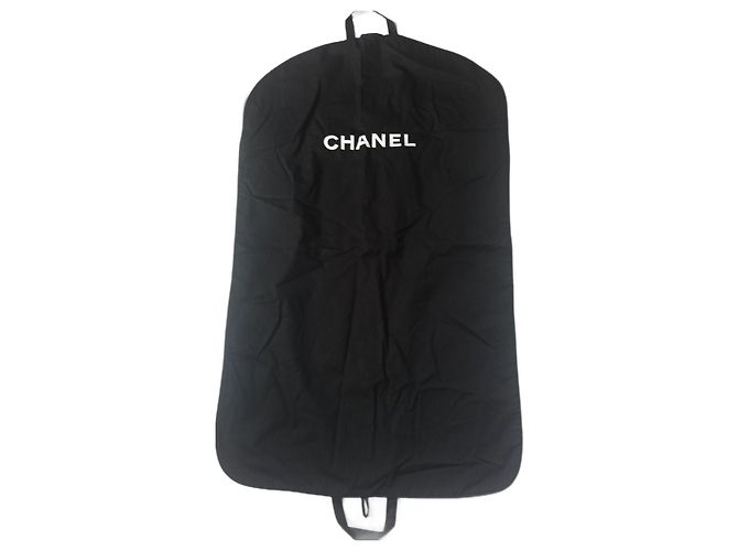 Chanel Reisetasche Schwarz Baumwolle
