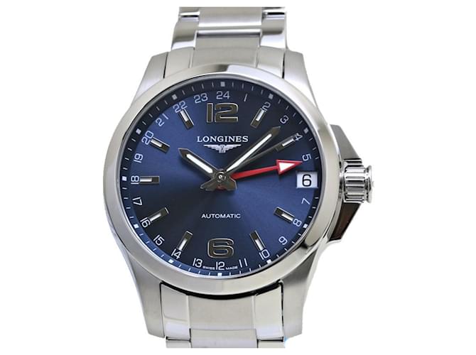Longines Conquest GMT L3.687.4.99.6 Stainless Steel Men's Watch  ref.2180232