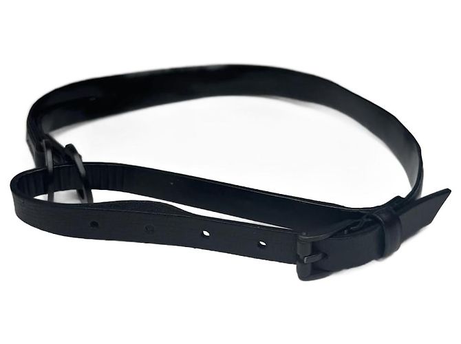 Cinturón de cuero vintage Gucci negro