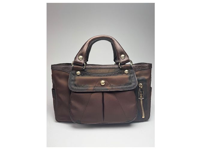Céline Vintage Celine Polyester Bag brown