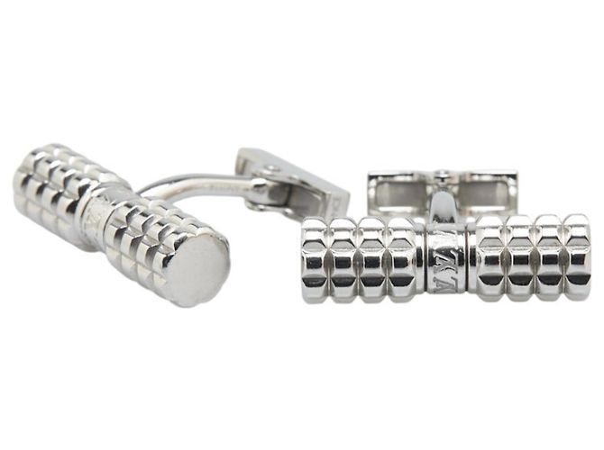 Gemelli in metallo argento Louis Vuitton