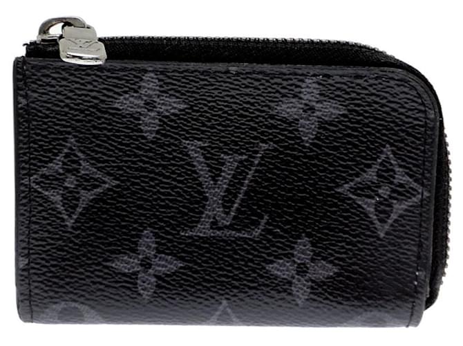 Louis Vuitton Porte Monnaie Jour Black Cloth  ref.2180880