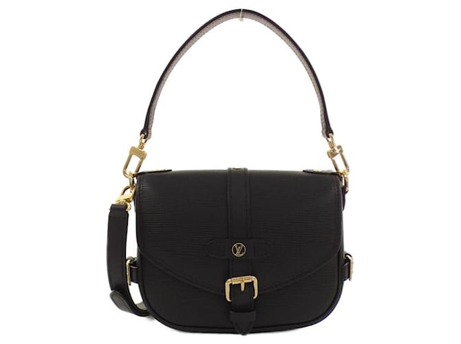 Louis Vuitton Saumur Black Leather  ref.2181325