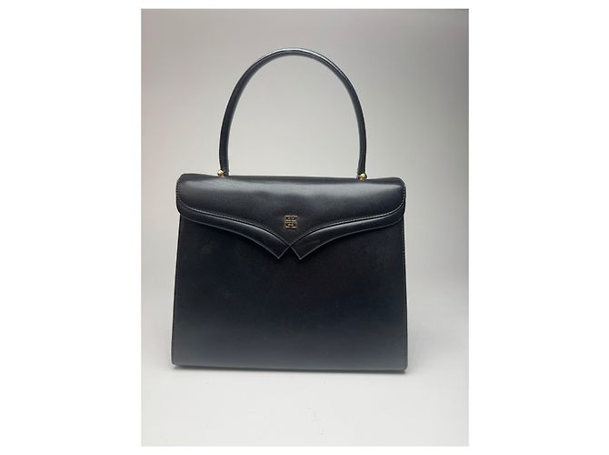 Sac en cuir noir Givenchy 4G vintage