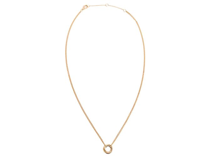 Cartier Trinity Mini-Halskette Modell Grau Gelb Roségold Trinity Necklace TPM Golden