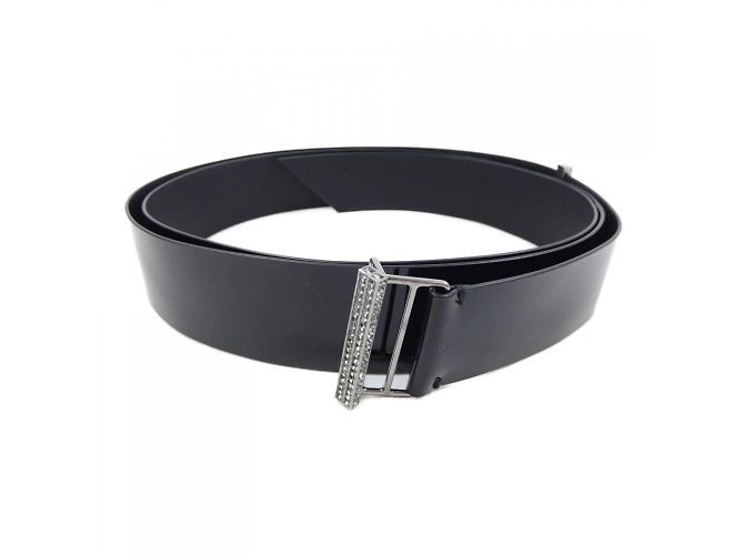 Schwarzer Standardgürtel Chanel 