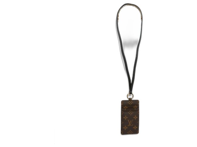 Collar Porta Tarjetas Louis Vuitton Monogram Pristine Castaño