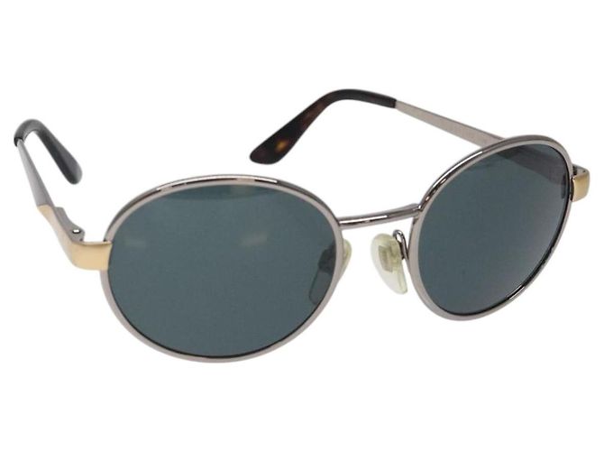 Bulgari Gafas de sol BVLGARI de plástico negras Auth bs24694 Negro