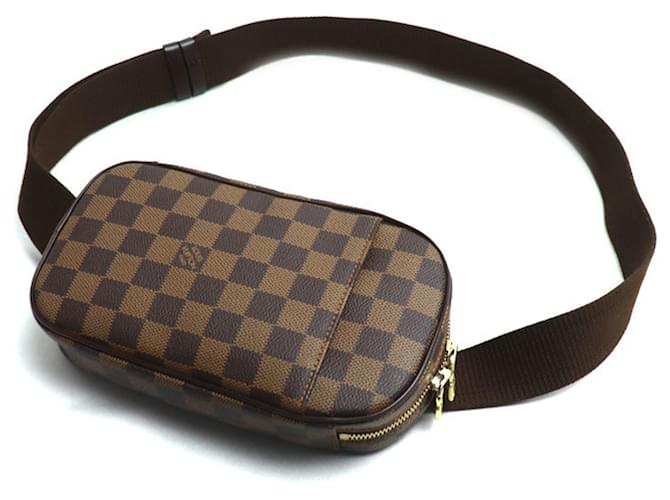 Louis Vuitton Damier Pochette Ganju Body Bag Brown Cloth  ref.2183526
