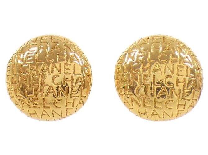 Orecchini a clip dorati Chanel D'oro