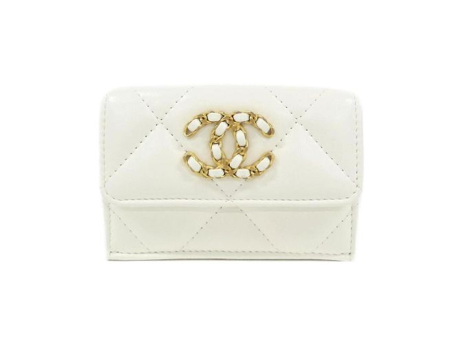 Chanel 19 Line AP1789 Wallet White