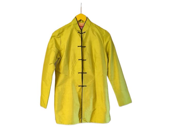Autre Marque Shangai Tang Seidenbluse Gelb