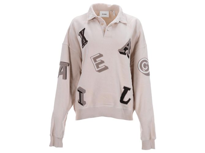 Axel Arigato Typo Rollkragenpullover aus nude Baumwolle Braun Fleisch