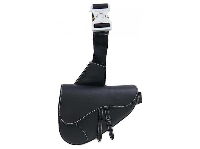 Christian Dior Black Leather Handbag  ref.2184745