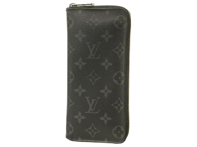 Louis Vuitton Long Wallet Monogram Eclipse Black  ref.2184988