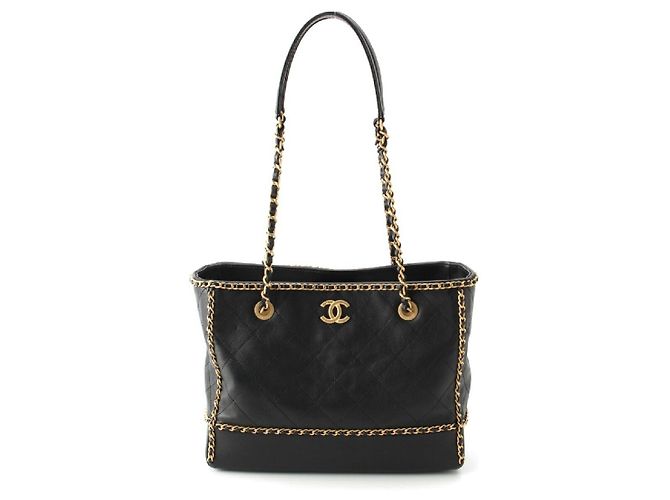 2.55 Sac à main Chanel Matelassé Coco Mark Chain Noir