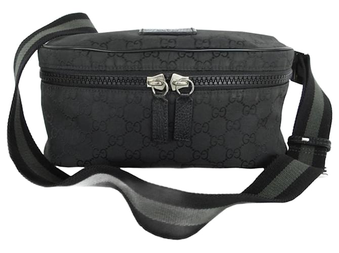 Gucci Sling Bag in Black and Khaki Cloth  ref.2186196