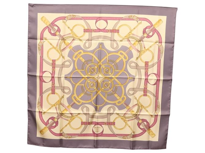 Hermès Carré 90 Beige Silk  ref.2186632