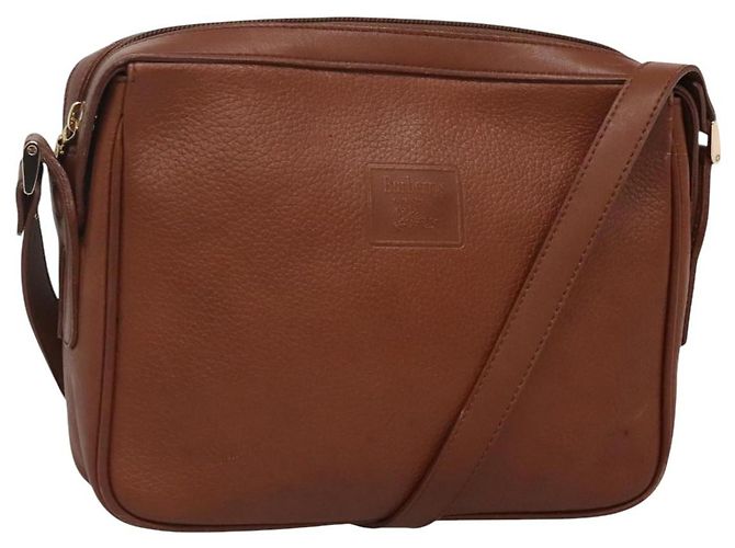 Autre Marque Sac à épaule Burberrys en cuir marron doré Auth ep8702