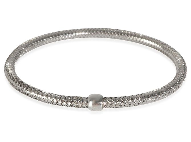 Pulsera flexible Primavera de oro blanco de 3,5 mm de Roberto Coin