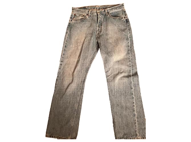 Levi's 501 stone Light blue Cotton  ref.2187400