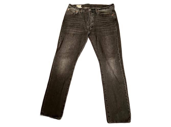 Levi's 501 Slim Grey Cotton  ref.2187405