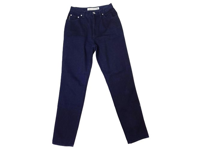 Jeans Krizia vintage anni 80 Blu scuro