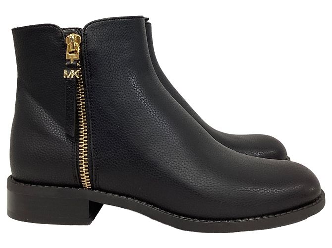 Bota flat Britt da Michael Kors em couro preto