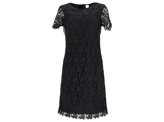 Hugo Boss Boss Hug Boss Spitzenkleid aus schwarzem Polyester