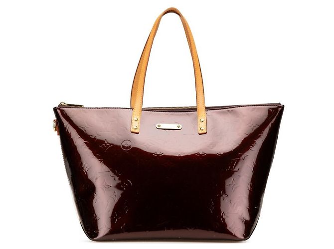 Borsa Louis Vuitton Monogram Vernis Bellevue GM Marrone Bordò