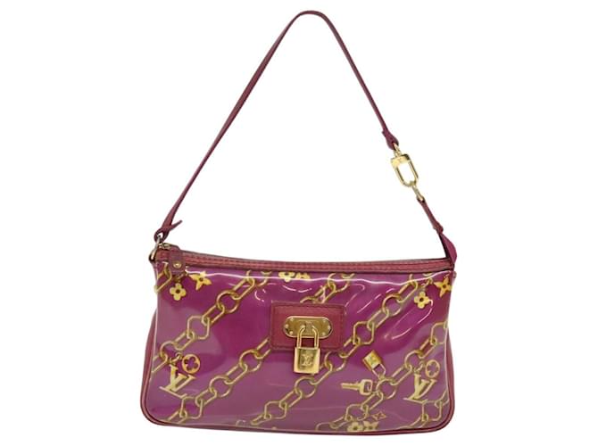 Louis Vuitton Pochette Accessoire Pink Patent leather  ref.2189053