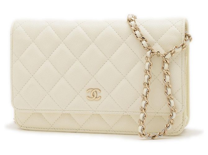 Chanel Wallet On Chain White