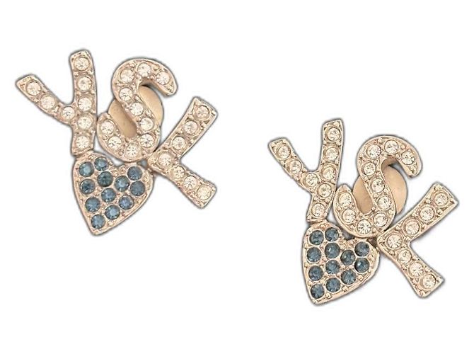Yves Saint Laurent - clip per orecchie Silver hardware