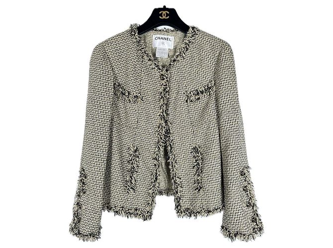 Chanel Iconic CC Buttons Shimmer Tweed Jacket 38 FR Multiple colors