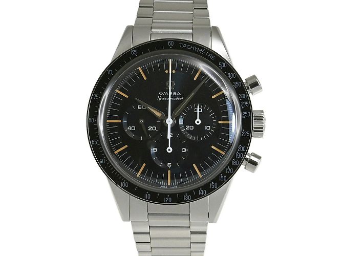 OMEGA Speedmaster Première montre dans l'espace Marron Bleu