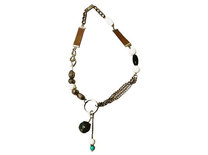 RARA collana lunga  DOLCE & GABBANA stile etniico con pietre Multicolore