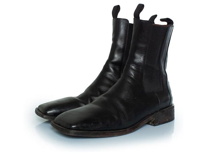 Marsèll Marsell, botas Chelsea de cuero negro