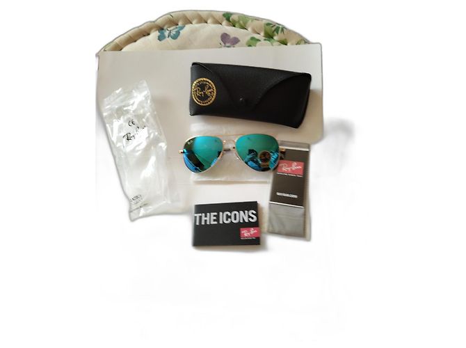 Ray-Ban Aviator 2 Sunglasses Gold Blue Mirror Glass Multiple colors